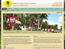 Tablet Screenshot of instantjunglepalms.com.au